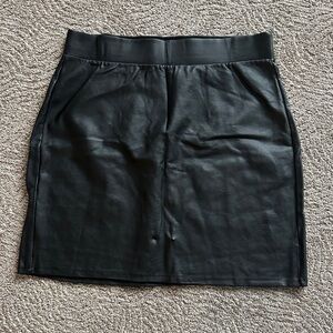 Black pleather Skirt